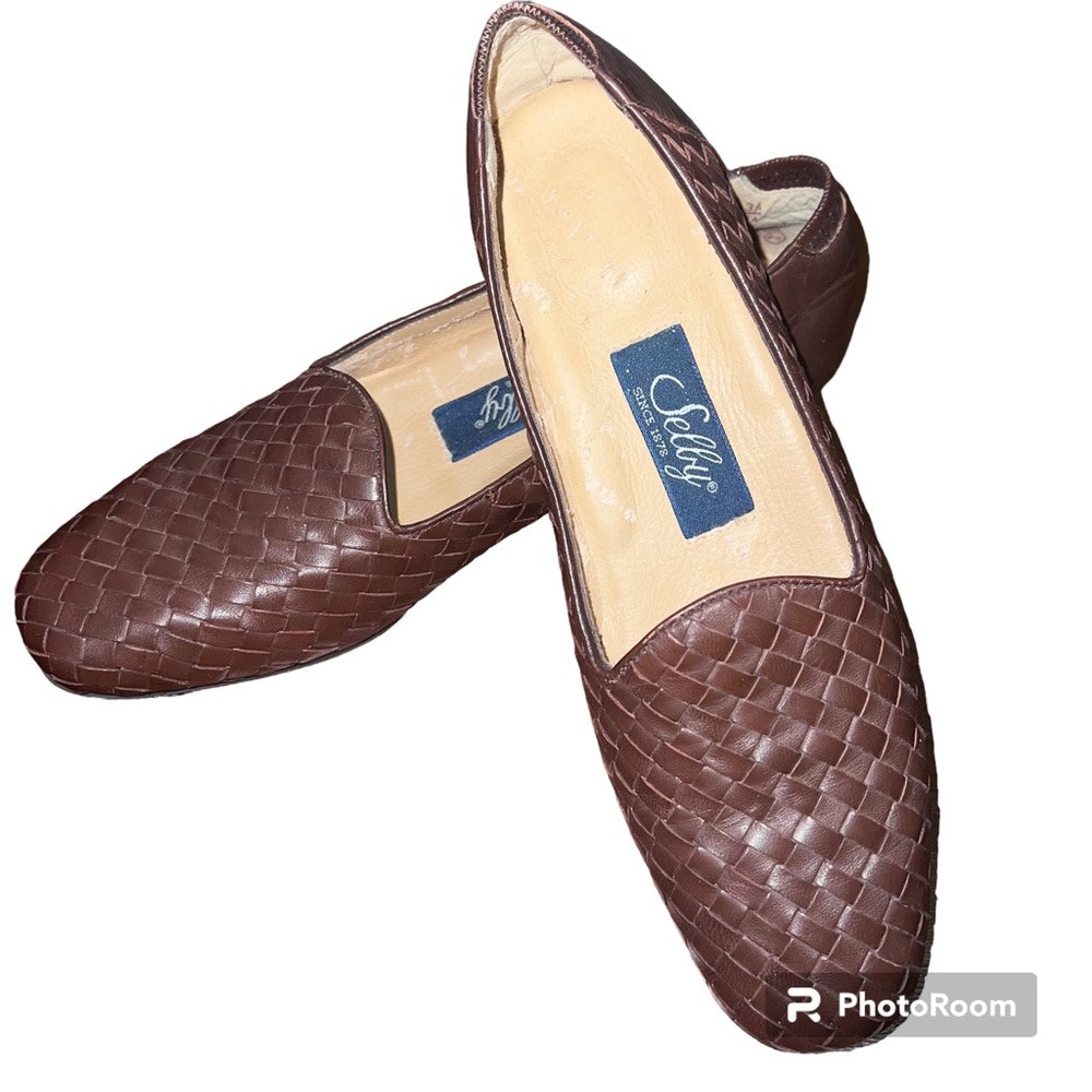 👞Selby Chrissie activeflex woven leather loafers sz 7 3a/5a